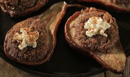 Smoke-Roasted Pears