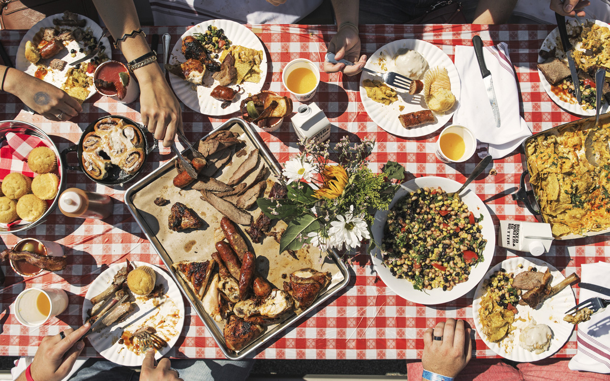 Barbecue festival spread - Photo by Jeff Marini
