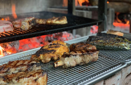 Tito and Pep - Closeup of Grill