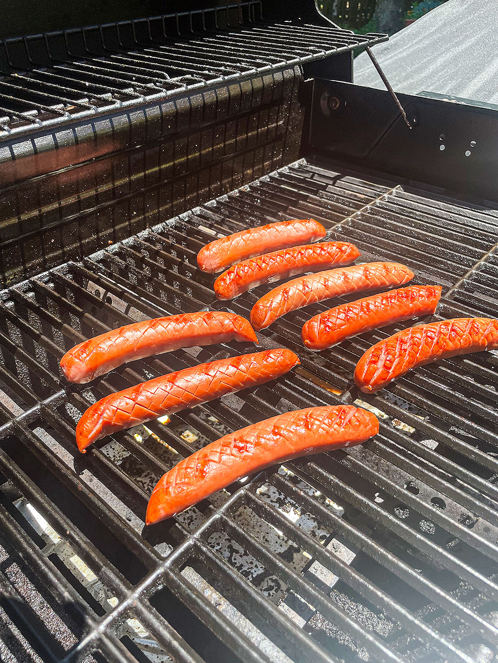 Hot Dogs on the Gas Grill