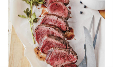 Grilled venison