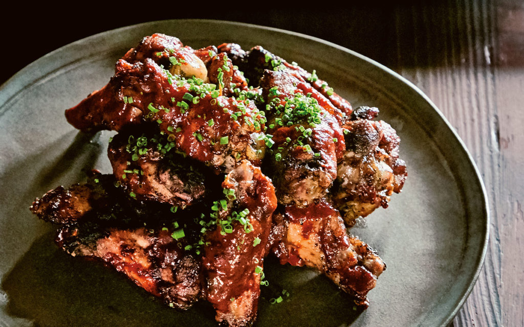 Grilled Chicken Wings with West African BBQ Sauce
