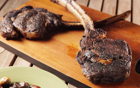 Sear and Slide Rib Steaks with Bearnaise Butter