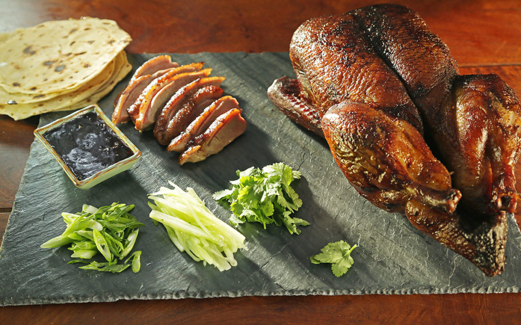 Tea-Smoked Duck with Hoisin Barbecue Sauce