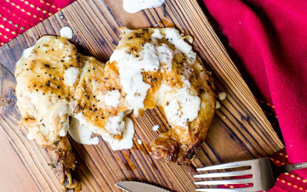 White on White Barbecued Chicken