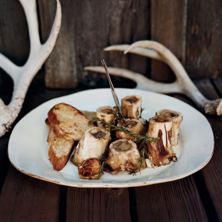 Grilled Marrow Bones with Rosemary Lemon Bruschetta - Grilling Trends for 2025