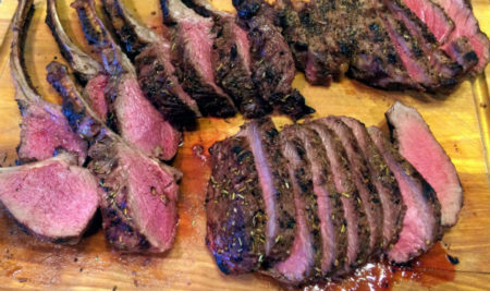 Grilled venison
