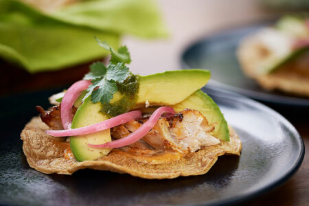 Grilled Snapper “Zarandeado” with Serrano Salsa
