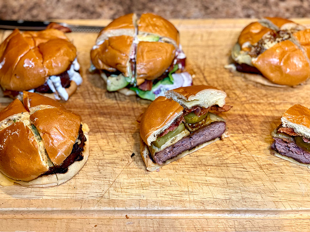 Grilled Burger Servings