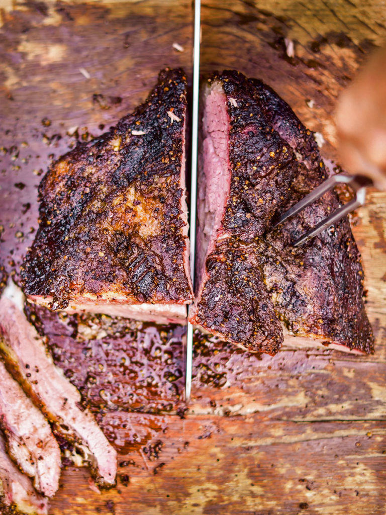 Cut the brisket point