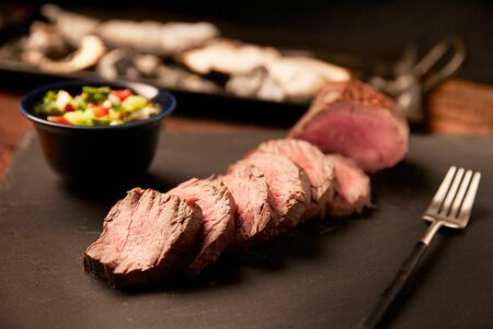 Lomo Al Trapo with Colombian Salsa