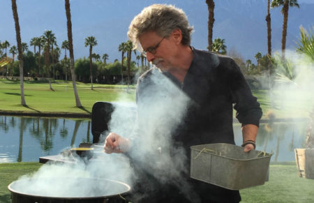 Steven Raichlen with Pit Barrel Cooker