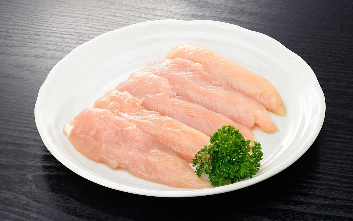 Raw chicken breasts