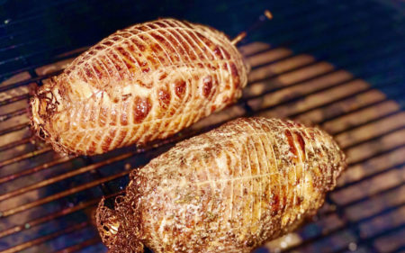 Smoke-Roasted Turkey Breasts on the Grill