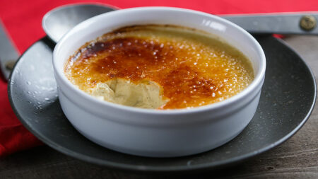 Smoked, Torched Creme Brulee