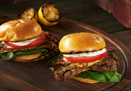 Soft Shell Crab Sandwiches with Charred Lemon Tarter Sauce