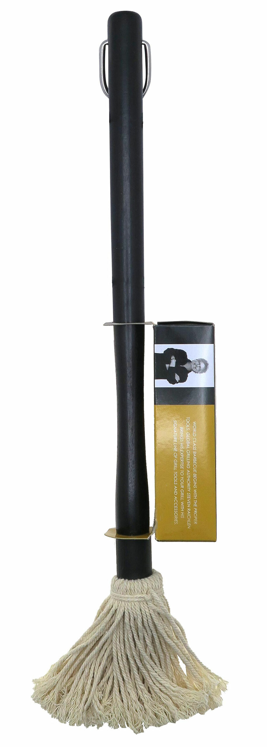 Steven Raichlen Signature Series - Sauce Mop with Wood Handle and Replaceable Cotton Head