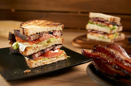 The Ultimate BLT with Home Cured Salt and Pepper Bacon