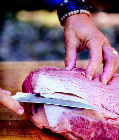 Trimming Brisket